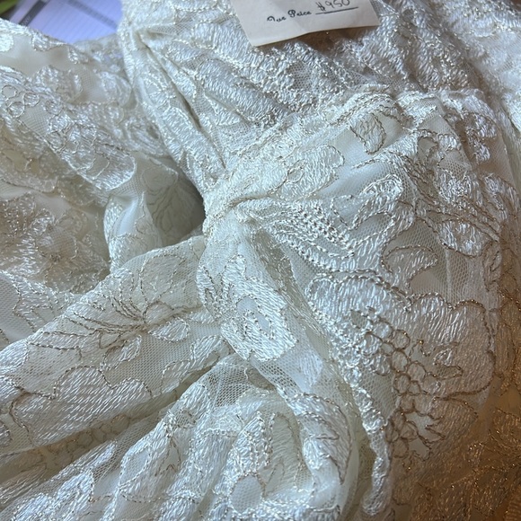 Sarah Seven wedding dress gold/ivory lace, purchased from resale bridal boutique - Picture 5 of 7